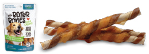 Zeus Better Bones - Peanut butter Flavour - Chicken-Wrapped Twists - 10 pack 