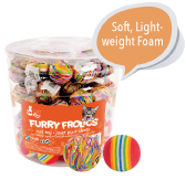 Cat Love Furry Frolics Cat Toy - Marble & Rainbow Foam Balls