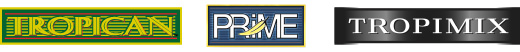 Tropican, Prime and Tropimix logos