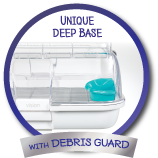 Unique Deep base with debris guard