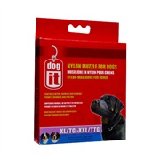 Dogit Nylon Dog Muzzle - Black - X Large to XX Large - 24 cm (9.4")
