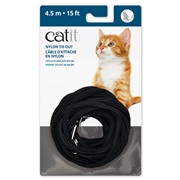 Catit Nylon Tie-out - Black - 4.5 m (15 ft)