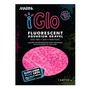 Marina iGlo Fluorescent Aquarium Gravel - Pink - 450 g (1 lb)