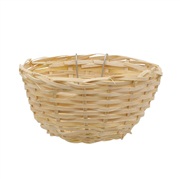 Living World Bamboo Bird Nest for Canaries - 11 cm x 5.5 cm (4.3" x 2.2" in)