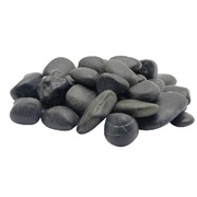 Marina Decorative Natural Gravel - Black Beach Pebble - 2 kg