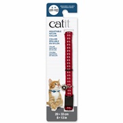 Catit Adjustable Breakaway Nylon Collar - Reflective Red - 20-33 cm (8-13 in)