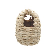 Living World Maize Peel Bird Nest for Finches - Small - 8 cm x 10 cm x 12 cm (3.1" x 3.9'' x 4.7" in)