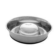 Dogit Stainless Steel Non-Skid Slow Feed Dog Bowl - 900 ml (30.5 fl.oz.)