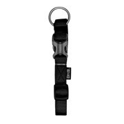 Zeus Adjustable Nylon Dog Collar - Black - Small - 1 cm x 22 cm-30 cm (3/8" x 9"-12")