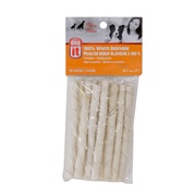 Dogit White Beefhide Twists  - 12.7 cm (5 in) – 10 pack