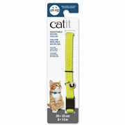Catit Adjustable Breakaway Nylon Collar - Reflective Yellow - 20-33 cm (8-13 in)