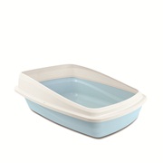 Catit Cat Pan with Removable Rim - Blue & Cool Grey - Large - 43 x 57 x 22 cm (16.9 x 22.4 x 8.6 in)