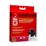 Dogit Nylon Dog Muzzle - Black - X Small - 10 cm (3.9")