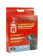 Dogit Nylon Dog Muzzle - Black - XX Large - 30 cm (12")