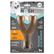 Zeus NOSH Strong Wishbone Chew Toy - Chicken Flavour - Large - 18.5 cm (7.5 in)