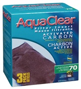 AquaClear 70 Activated Carbon Filter Insert - 420 g (14.8 oz) - 3 pack