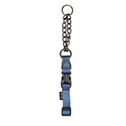 Zeus Martingale Dog Collar - Denim Blue - Medium - 1.5 cm x 38 cm-45 cm (1/2" x 15"-18")