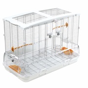 Vision Bird Cage for Large Birds (L01) - Single Height - Small Wire - 78 x 42 x 56 cm (30.7 L x 16.5 W x 22 in H)