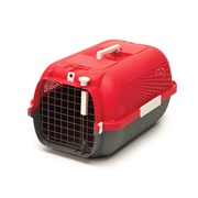 Catit Cat Carrier - Medium - Cherry Red - 56.5 L x 37.6 W x 30.8 H cm (22 x 14.8 x 12 in)
