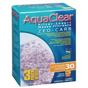 AquaClear 30 Zeo-Carb Filter Insert - 195 g (6.9 oz) - 3 pack