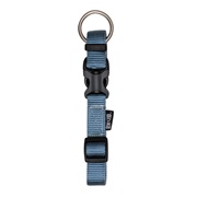 Zeus Adjustable Nylon Dog Collar - Denim Blue - Large - 2 cm x 36 cm-55 cm (3/4" x 14"-22")