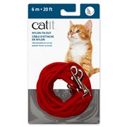 Catit Nylon Tie-out - Red - 6 m (20 ft)