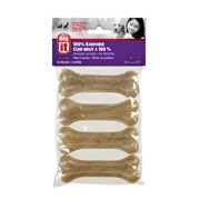 Dogit Pressed Rawhide Knuckle Bone - Small - 10 cm (4 in) - 30-35 g (1-1.2 oz) - 4 pack