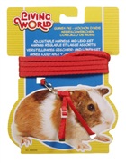 Living World Figure 8 Harness and Lead Set For Guinea Pigs - Red - 1.2 m (4 ft)