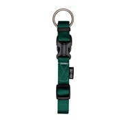 Zeus Adjustable Nylon Dog Collar - Forest Green - Small - 1 cm x 22 cm-30 cm (3/8" x 9"-12")