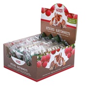 Living World Small Animal Sticks - Apple Flavour - 45 g (1.5 oz) - 12 pack