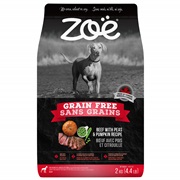 Zoë Dog Grain Free, Beef with Peas & Pumpkin Recipe - 2 kg (4.4 lbs)