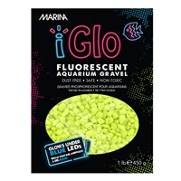 Marina iGlo Fluorescent Aquarium Gravel - Yellow - 450 g (1 lb)