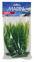 Marina Aquascaper Plastic Plants - 1 x Vallisneria (12.5 cm/5 in) - 2 x Hairgrass (12.5, 20/5, 8 in)