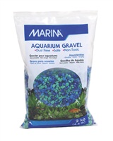 Marina Decorative Coloured Aquarium Gravel - Tri-Colour Blue - 2 kg (4.4 lb)