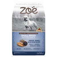 Zoë Small Breed Dog Food - Chicken, Quinoa and Black Bean Recipe - 2 kg