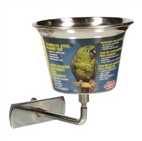 Living World Stainless Steel Parrot Bowl - Small - 360 ml (12 oz)