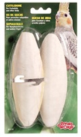 Living World Cuttlebone with Holder - Large - 15 - 18 cm (6" - 7") - Twinpack