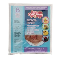 Living World Gravel Paper - Small - 8 pack - 30 cm x 35.5 cm (12 x 14 in)