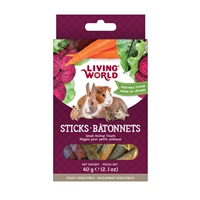 Living World Small Animal Sticks - Vegetable Flavour - 60 g (2.1 oz) 