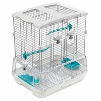 Vision Bird Cage for Small Birds (S01) - Small Wire - Single Height - 47.5 x 37 x 51 cm (18.7 L x 14.6 W x 20 in H)