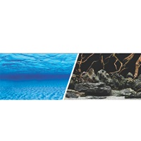 Marina Double Sided Aquarium Background - Sea Scape/Natural Mystic - 61 cm x 7.6 m (24" x 25 ft)