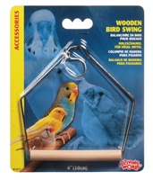Living World Wooden Bird Swing - Medium - 10 x 12.5 cm (4 x 5 in)