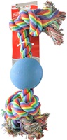 Dogit Knot-A-Rope Tug Toy with Ball - 23 cm (9")