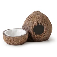 Exo Terra Coconut Hide with Water Dish 