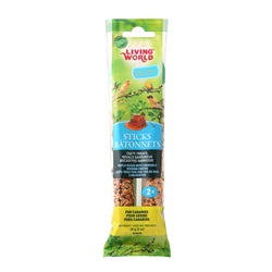 Living World Canary Sticks - Honey Flavour - 60 g (2 oz) - 2 pack