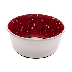 Dogit Stainless Steel Non-Skid Dog Bowl - Red Speckle - 950 ml (32 fl.oz.)