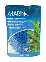 Marina Blue Decorative Aquarium Gravel - 450 g (1 lb)