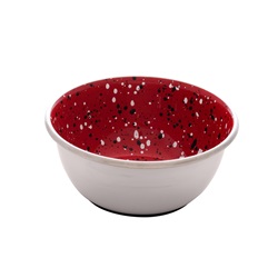 Dogit Stainless Steel Non-Skid Dog Bowl - Red Speckle - 500 ml (17 fl.oz.)