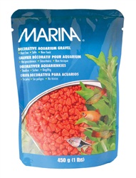 Marina Orange Decorative Aquarium Gravel - 450 g (1 lb)