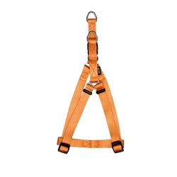 Zeus Nylon Step-In Dog Harness - Tangerine - Medium - 1.5 cm x 44 cm-55 cm (1/2" x 17"-22")